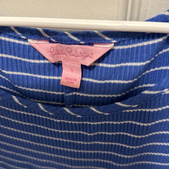 Lilly Pulitzer Marlowe Knit Striped Dress Blue White Pre Owned size small - Picture 5 of 9